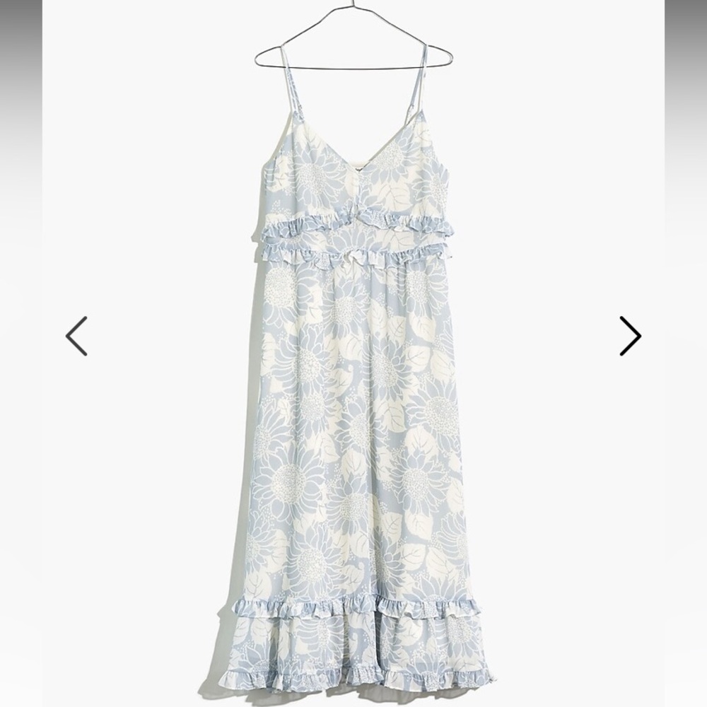 Madewell sunflower midi dress